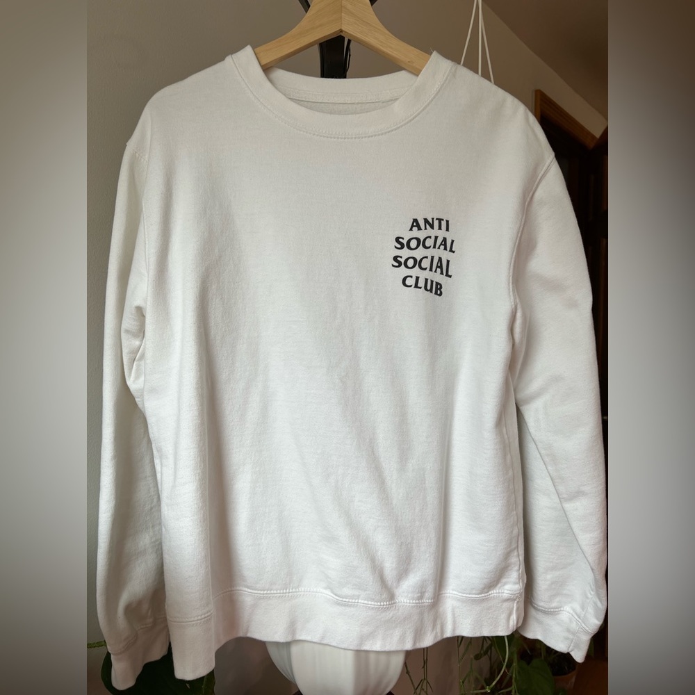 Anti Social Social Club Kkoch White Crewneck